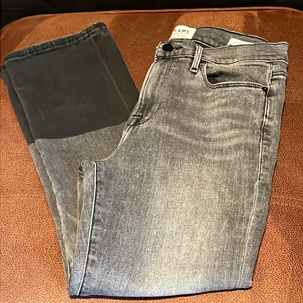 Frame LeHigh Straight Sleepy Hollow Two-Tone Jeans              *All jeans BOGO* - Picture 11 of 16